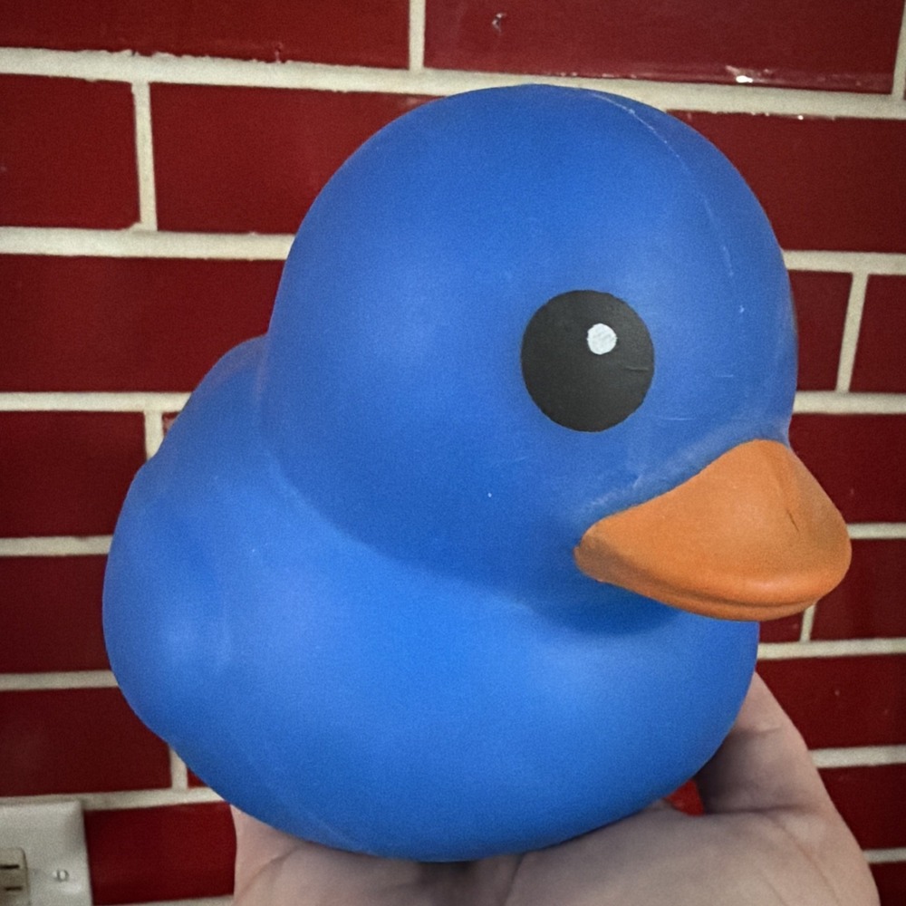 Toymendous Laffy Quacks Large Squishy Toy Duck (blue)